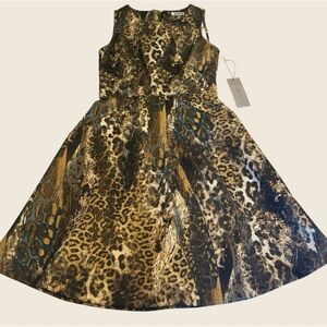 Jennifer Lopez Animal Print Dress